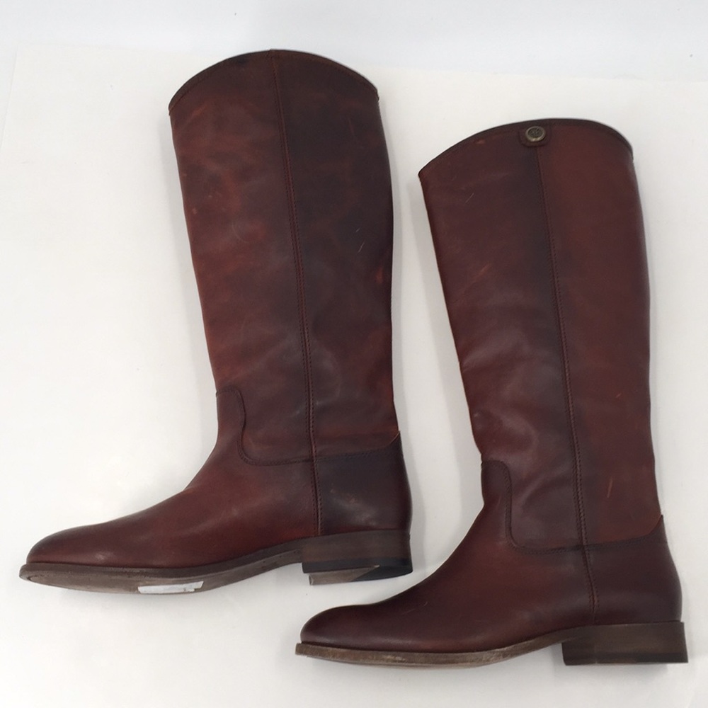 New Frye Melissa Button 2 Boots Redwood 9 - Picture 6 of 12